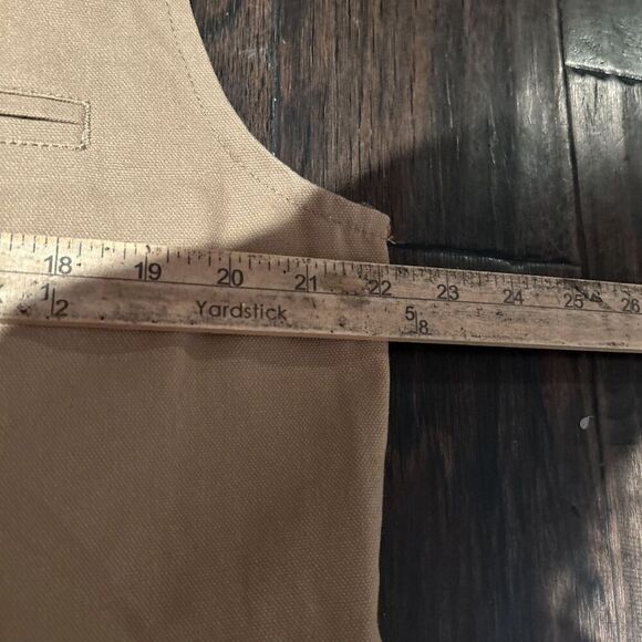Wyoming Traders | Canvas Bronco Vest | Color: Beige Tan | Size: L | Pre-Owned - Picture 7 of 8